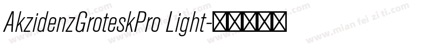 AkzidenzGroteskPro Light字体转换